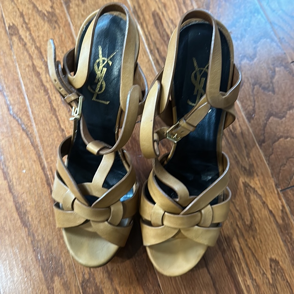 YSL Tribute heels/ Color: Camel/ size 37 - Picture 2 of 4